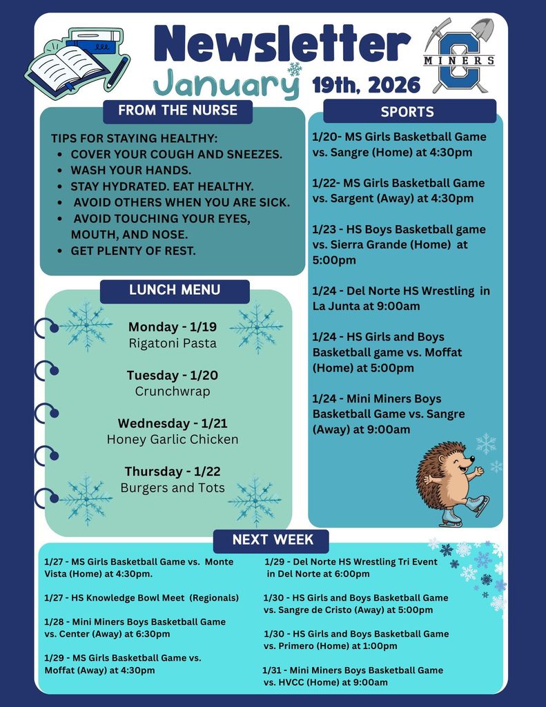 Creede School District Newsletter.