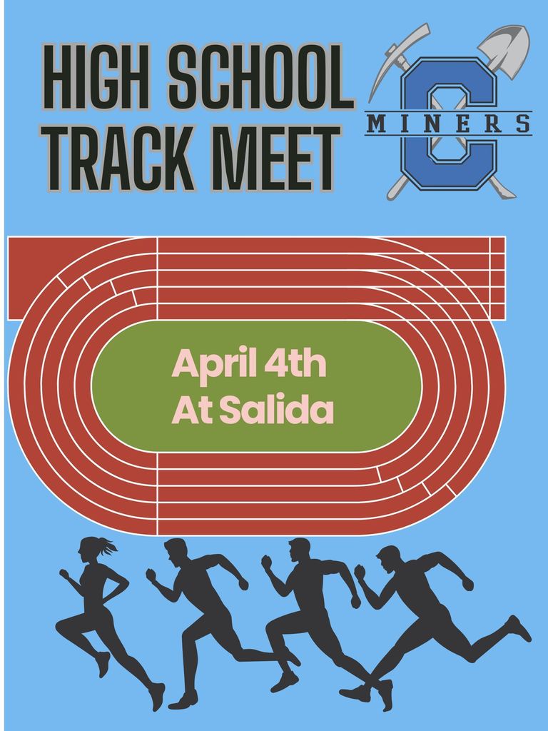 High School Track Meet on Saturday, April 4th 2026. In Salida.