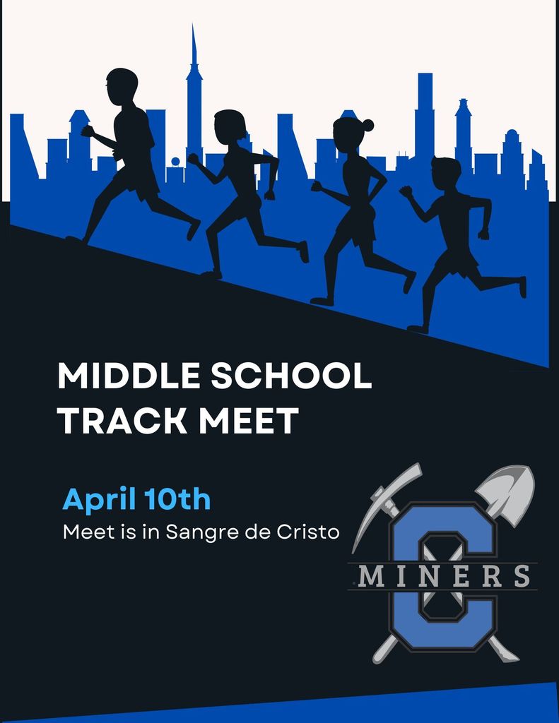 Middle School track meet in Sangre de Cristo on Saturday, April 6th 2026.