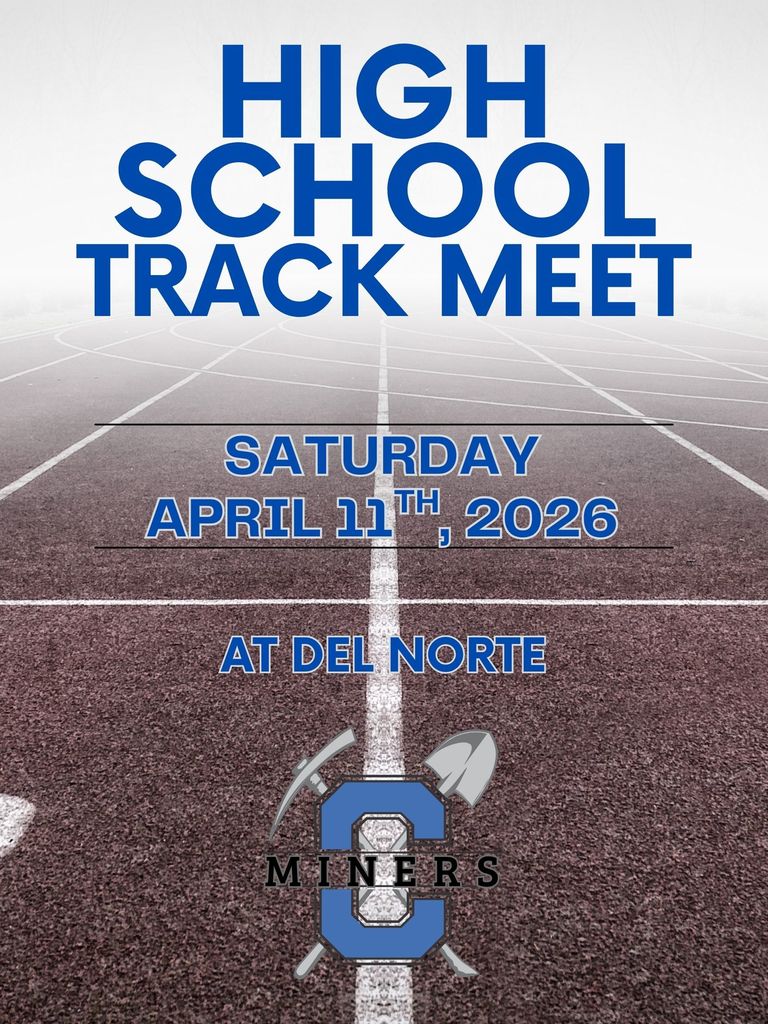 High School Track Meet in Del Norte on Saturday, April 11th 2026.