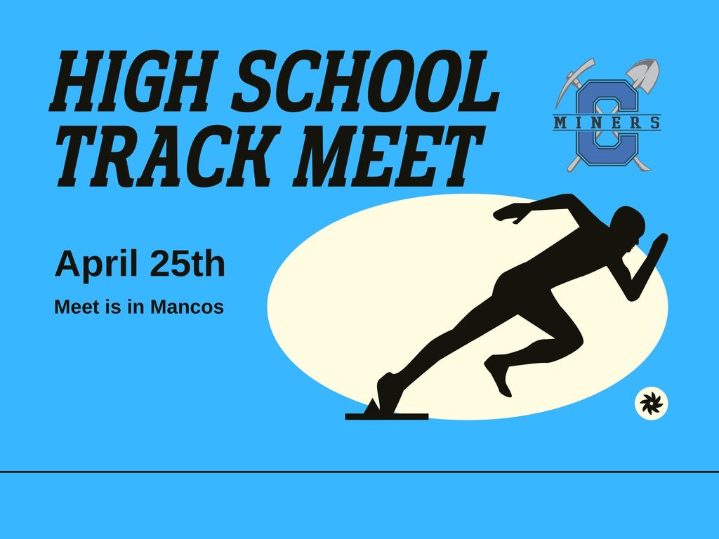 High School Track Meet in Manco, Saturday April 25th, 2026.