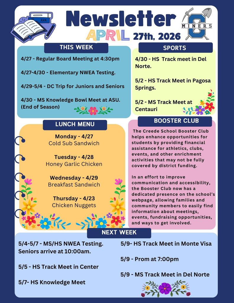 Creede School District Newsletter