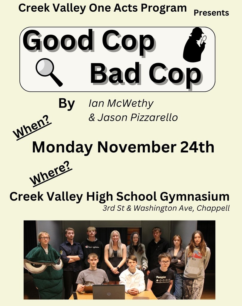 One Act Play flyer for November 24 public performance.