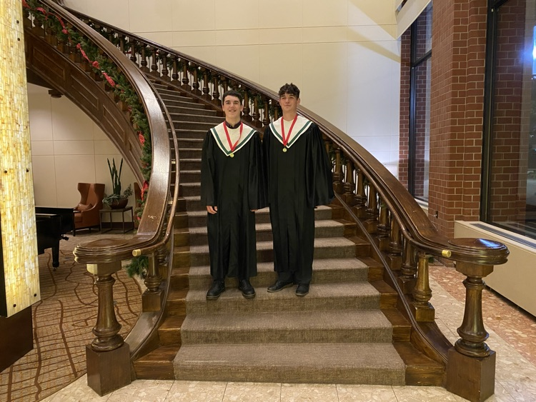 Alvin and Carter Russel in their choir robes