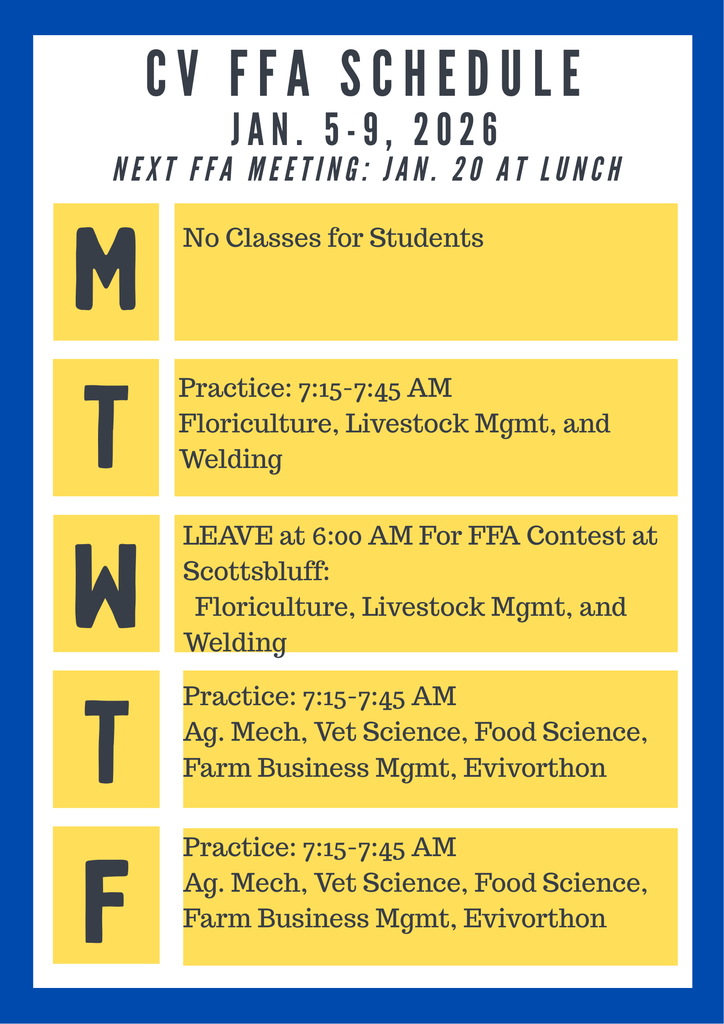 FFA Week Jan 5