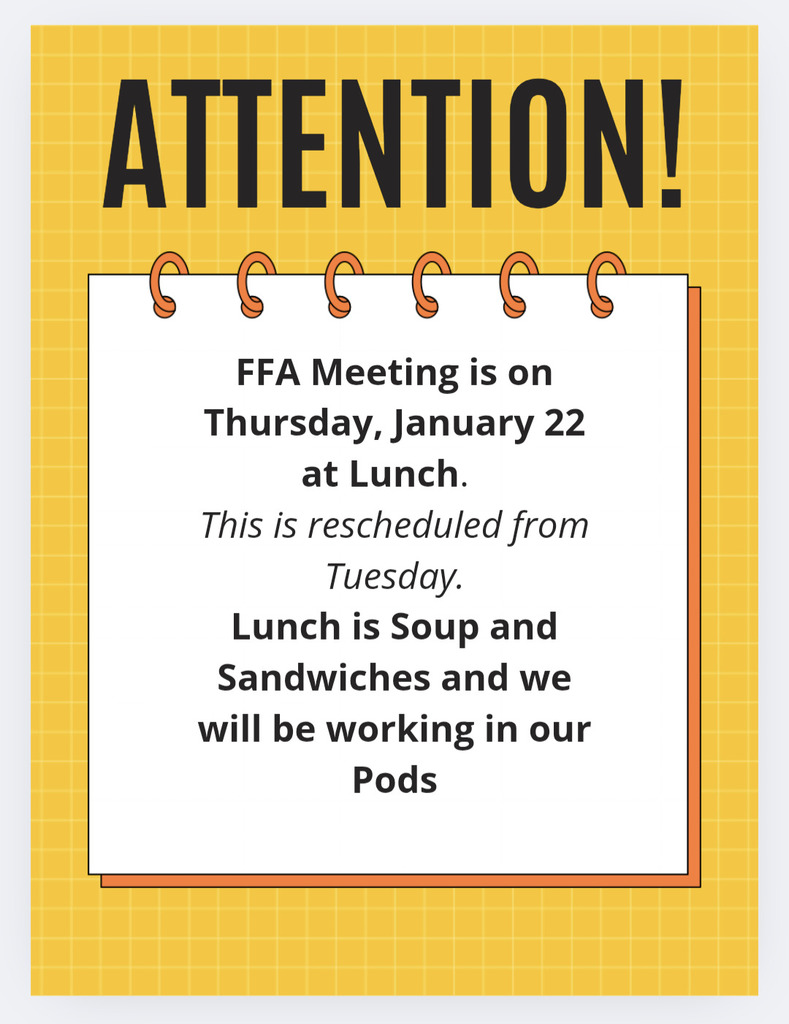 FFA Meeting Change 