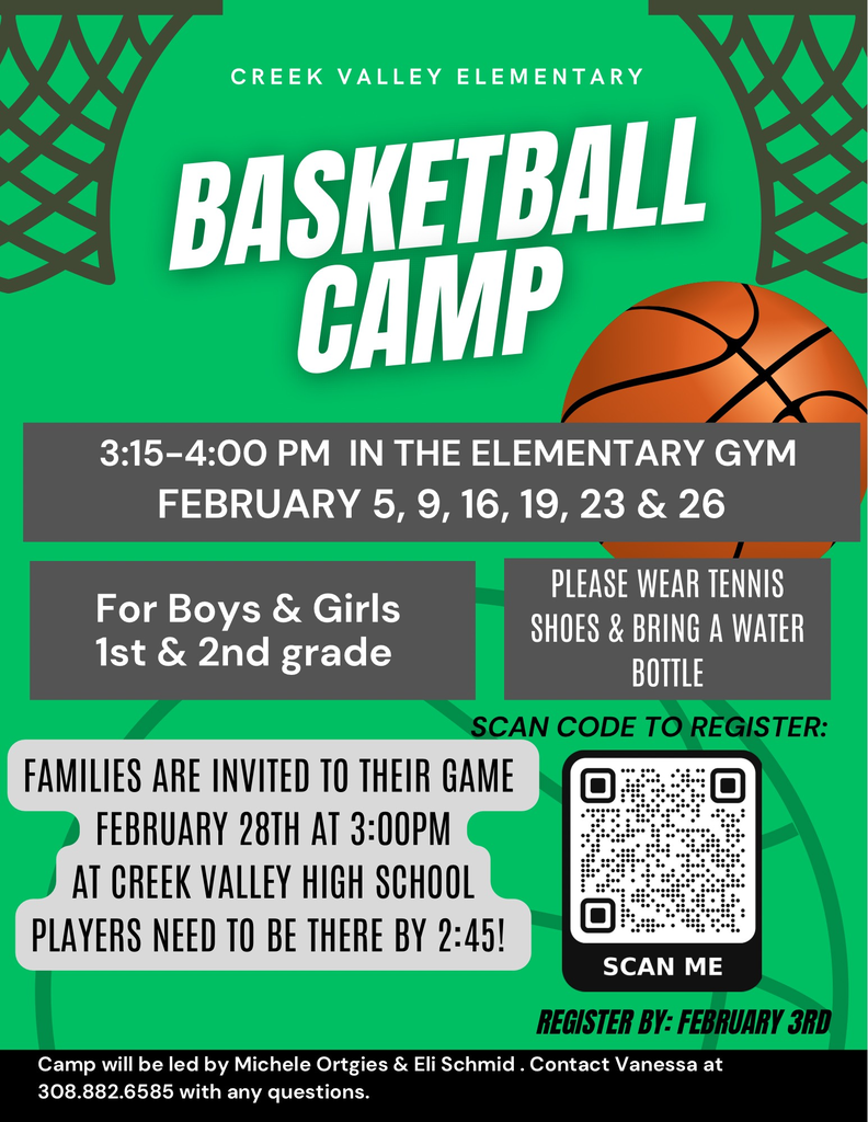 Creek Valley 1st and 2nd Grade bball skills camp