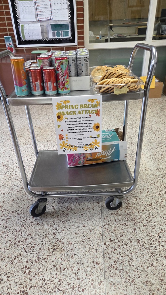 Snack Attack at the elementary provided by the PTO