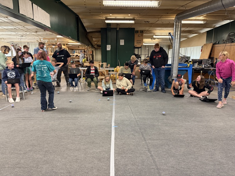 students having a blast with Sphero