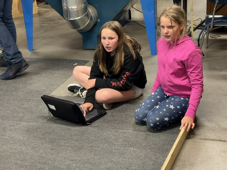 girls working on laptop