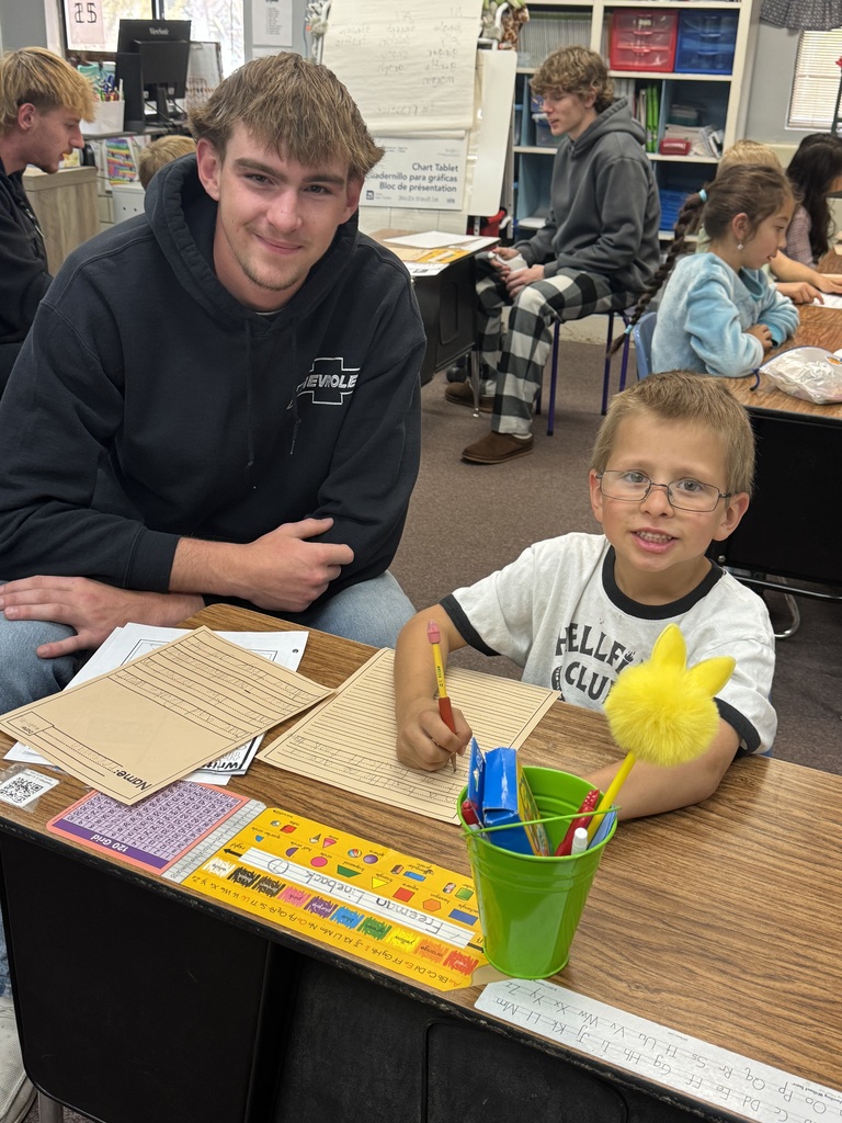Seniors and 2nd grade short story collaboration.