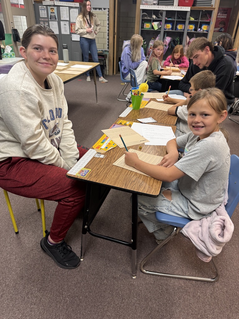 Seniors and 2nd grade short story collaboration.