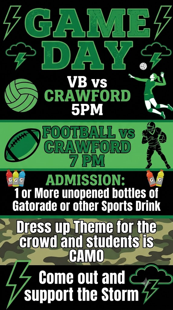 Game Day Flyer from School