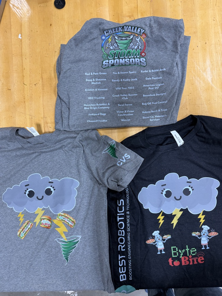 T-shirts for robotics team