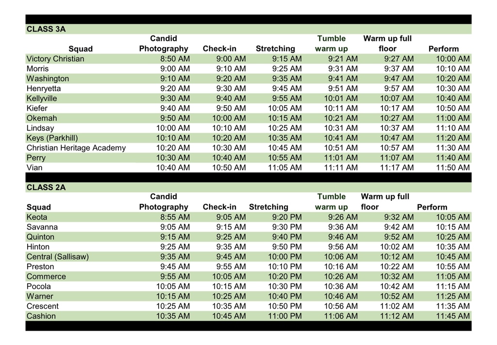 Cheer Team Times - State