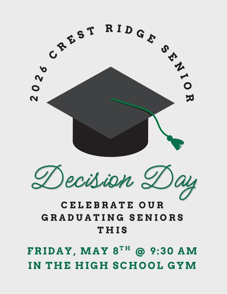 FRIDAY, MAY 8TH @ 9:30 AM IN THE HIGH SCHOOL GYM
