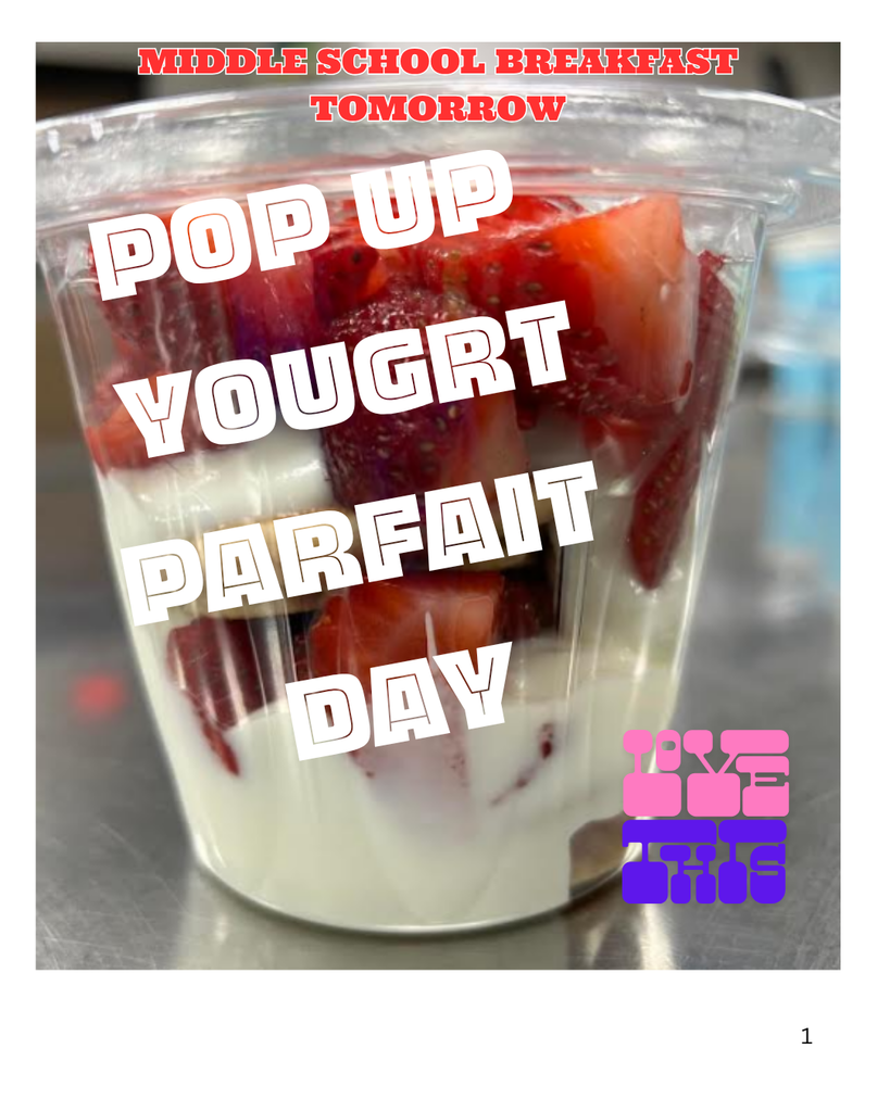 Pop up parfait
