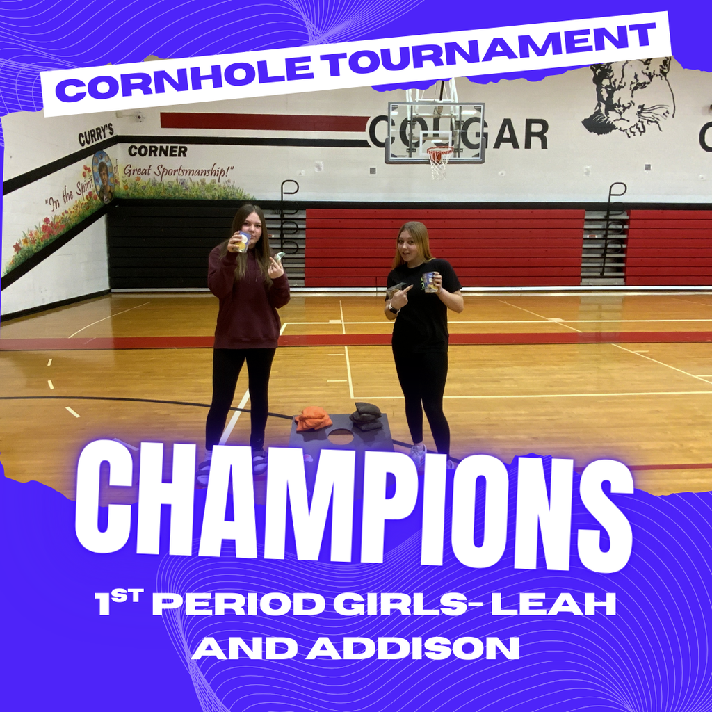 Cornhole Champs 1st Period Girls