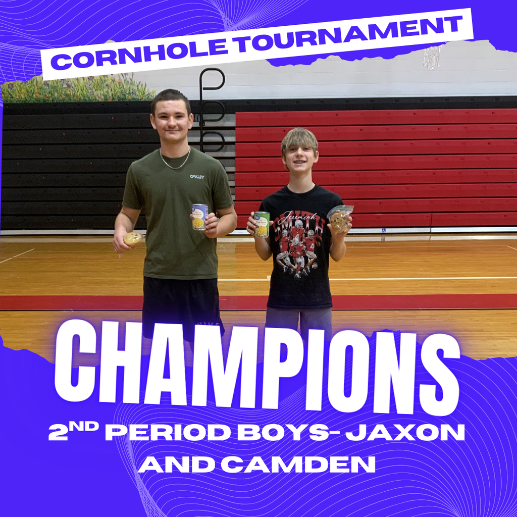 Cornhole Champs 2nd Period Boys