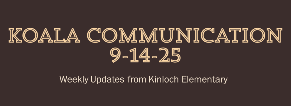 Koala Communication for 9/14/25