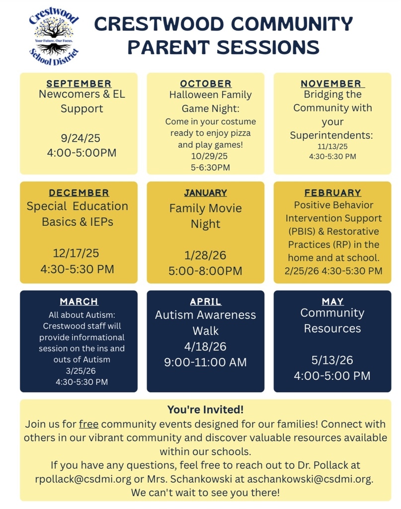 Community Parent Sessions- English 