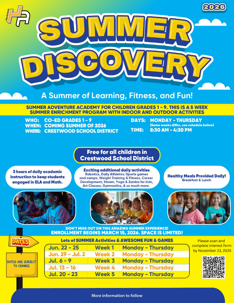 HYPE Athletics Summer Discovery Flyer 2026 in English