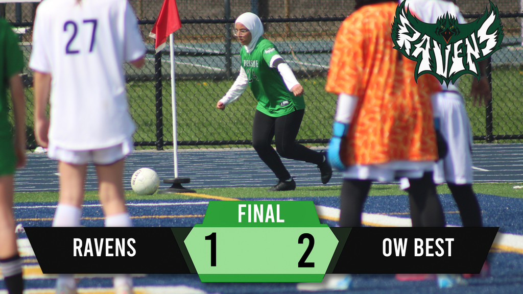 Tough result for Riverside girls soccer tonight.  They battled the entire match and kept it close, but came up just short against O.W. Best, falling 2–1. Plenty to build on—keep fighting 💪⚽