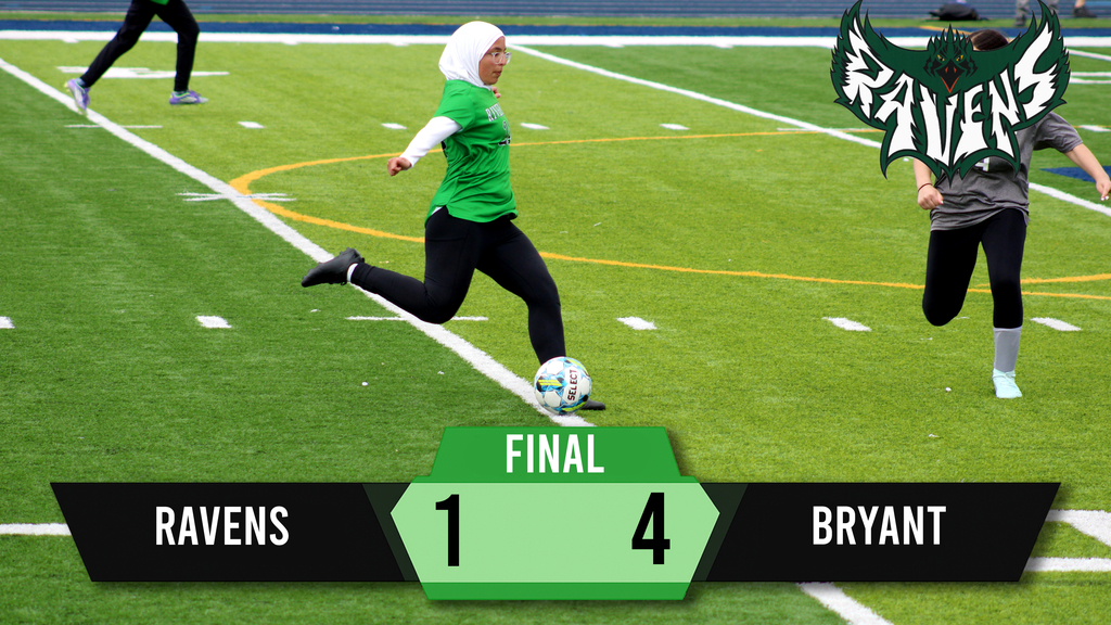 Tough result for the Ravens today as the girls soccer team fell to Bryant 4 1. The team kept battling until the final whistle and continues to show heart, effort, and resilience every match. Keep working, keep improving, and get ready for the next one. 🖤⚽