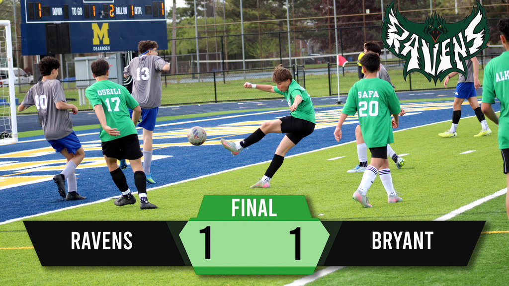 The Ravens battled Bryant in a hard fought matchup that ended in a 1 1 draw. Great effort, strong defense, and nonstop energy from start to finish. Keep grinding, Ravens. 🖤⚽