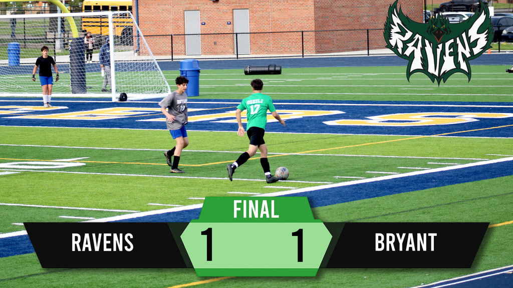 The Ravens battled Bryant in a hard fought matchup that ended in a 1 1 draw. Great effort, strong defense, and nonstop energy from start to finish. Keep grinding, Ravens. 🖤⚽