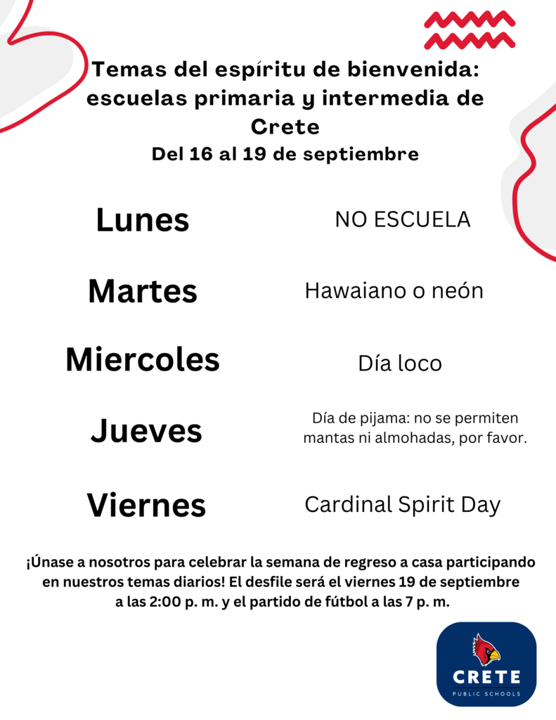 List of Homecoming Spirit Days