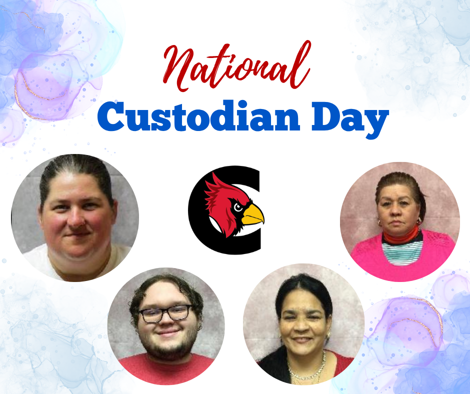 Happy National Custodian Day to Janelle, Gage, Clariluz and Jamilet! Thank you for all you do!