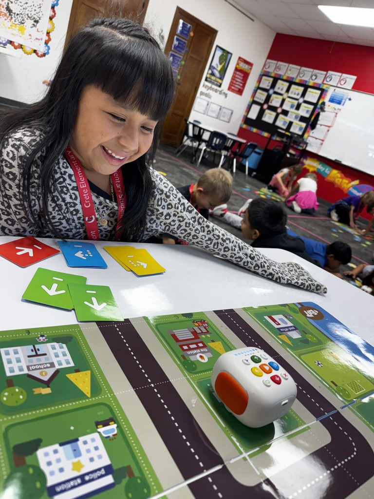 A student working on a project. 