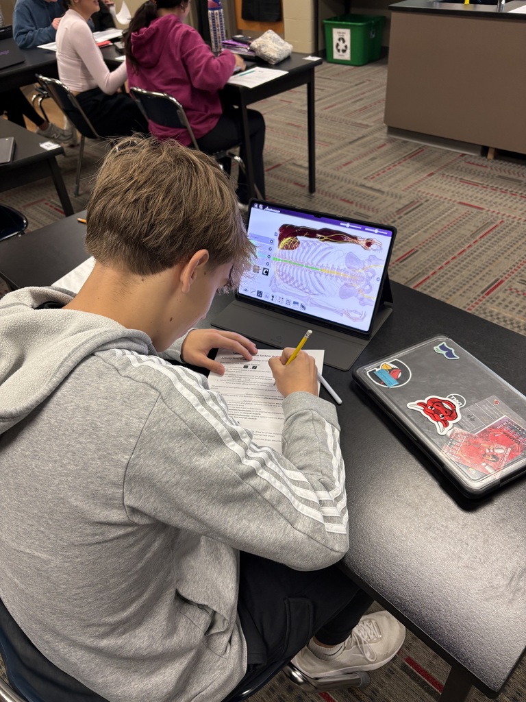 3 pictures of students using anatomage ipads in class.