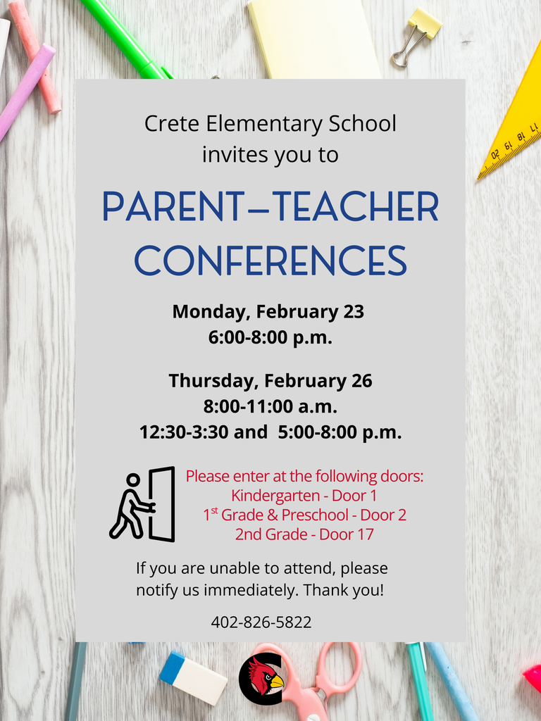 PARENT-TEACHER CONFERENCES ARE NEXT WEEK