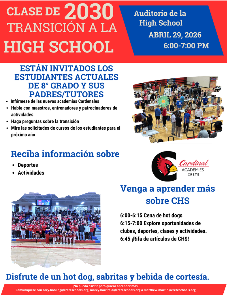 8th grade transition night