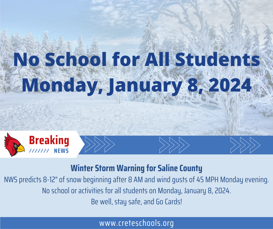 No School - January 8, 2024