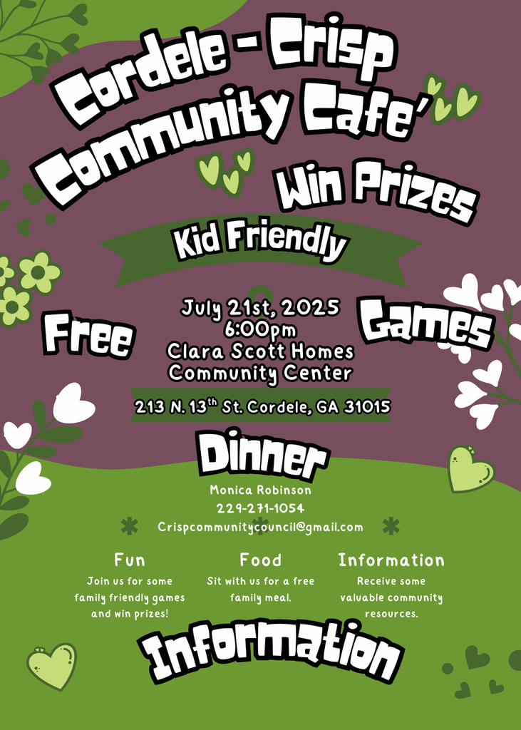 Community Cafe Event flyer