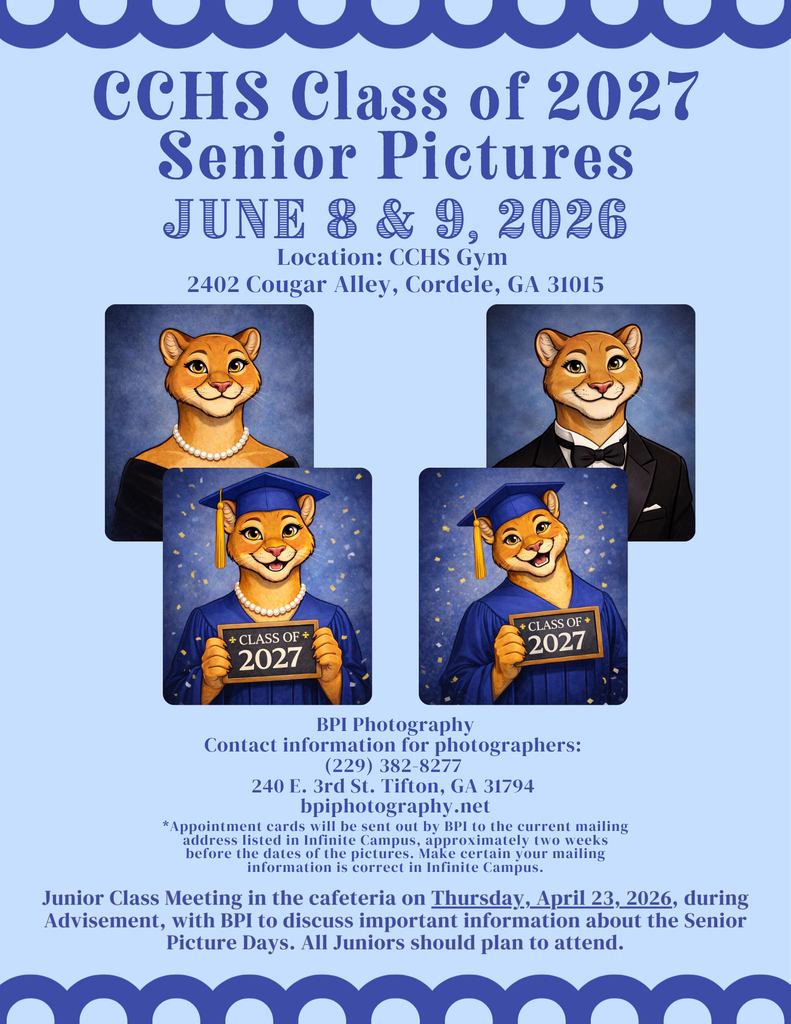 Class of 2027 Senior Picture Information