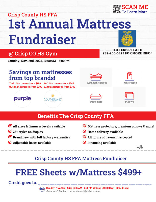 CCHS FFA Mattress Fundraiser