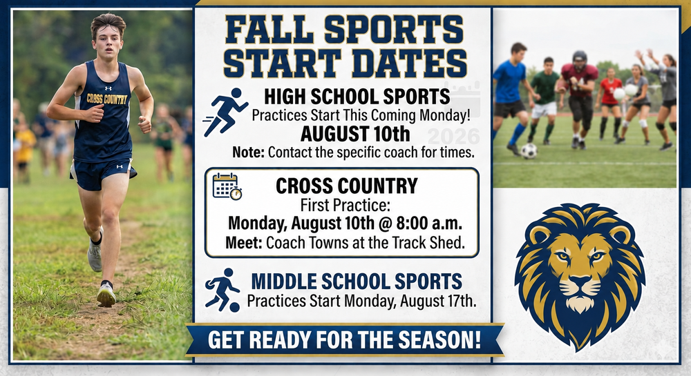 Fall Sports Start Dates 