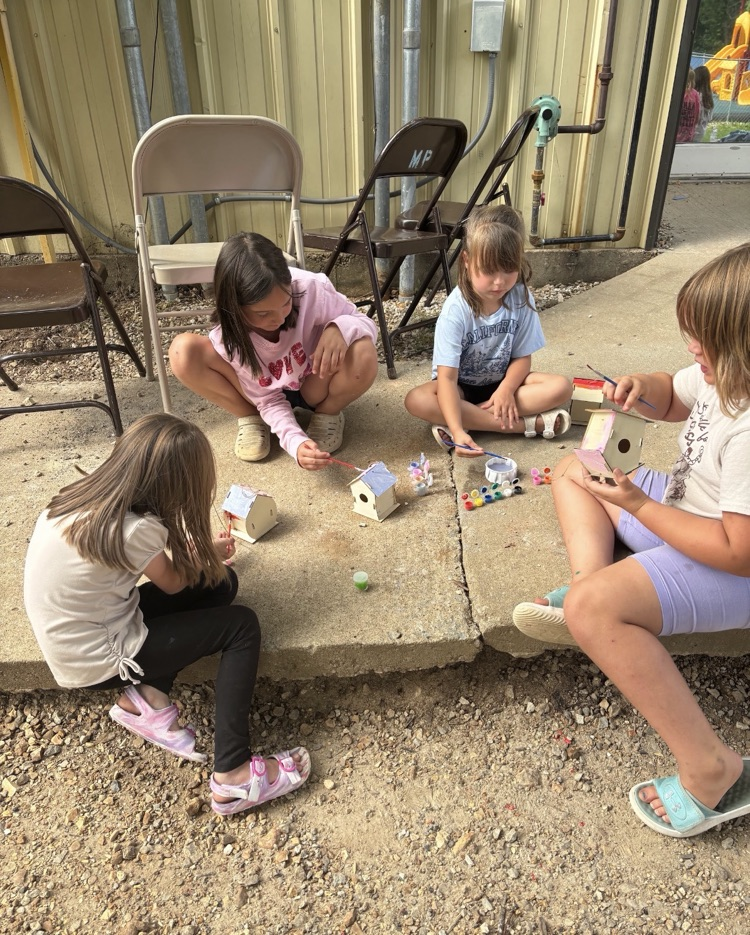 Making birdhouses!