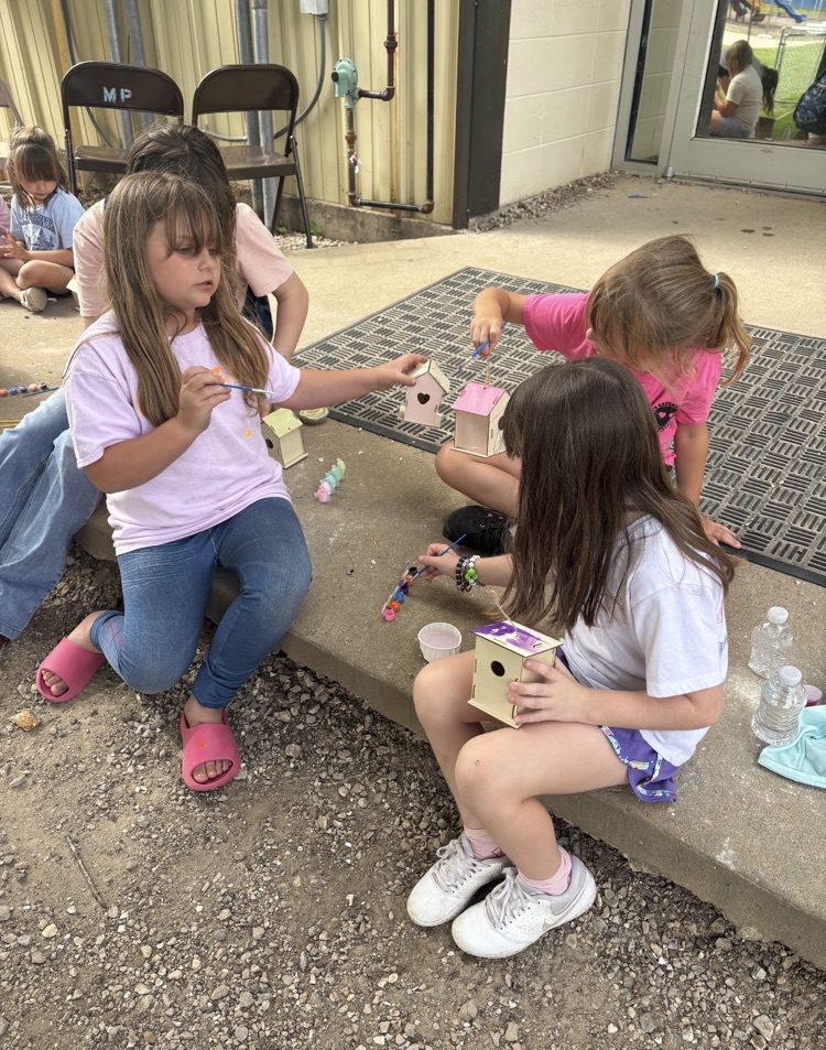 Making birdhouses!