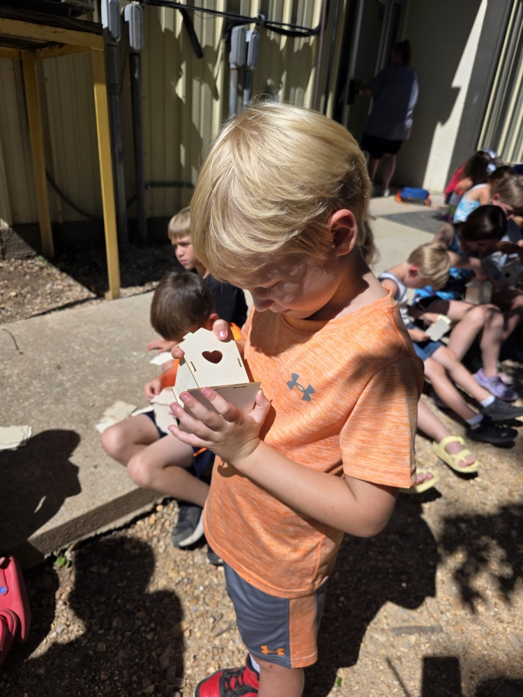 Making birdhouses!