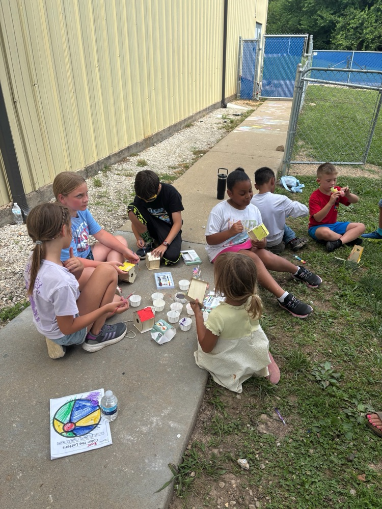 Making birdhouses!