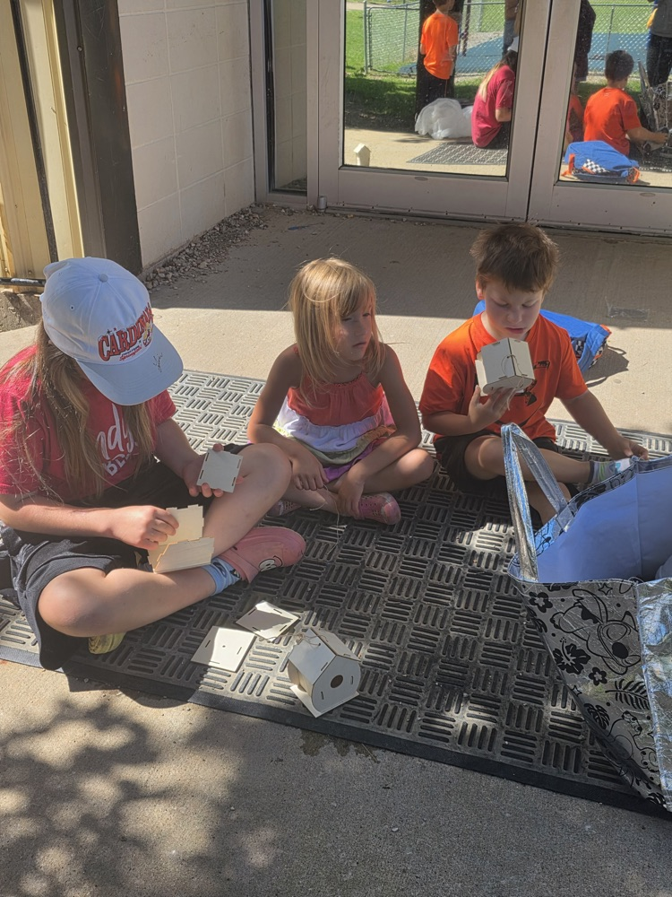 Making birdhouses!
