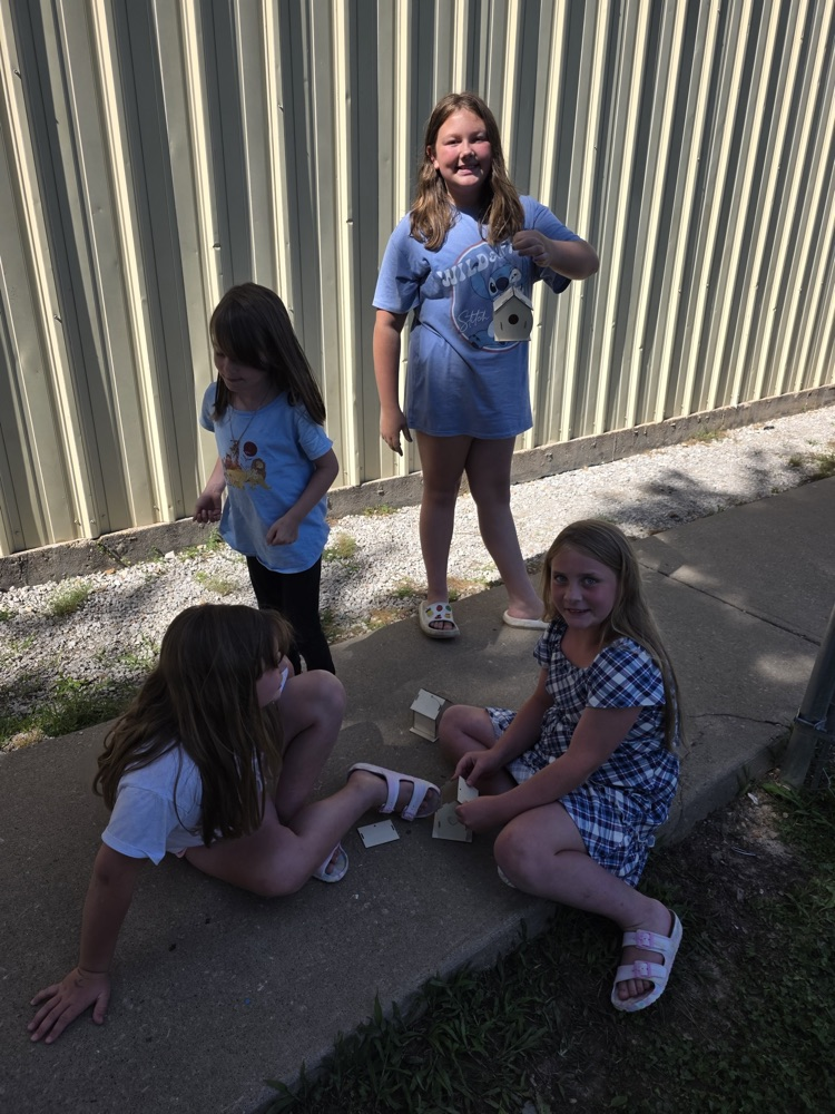 Making birdhouses!