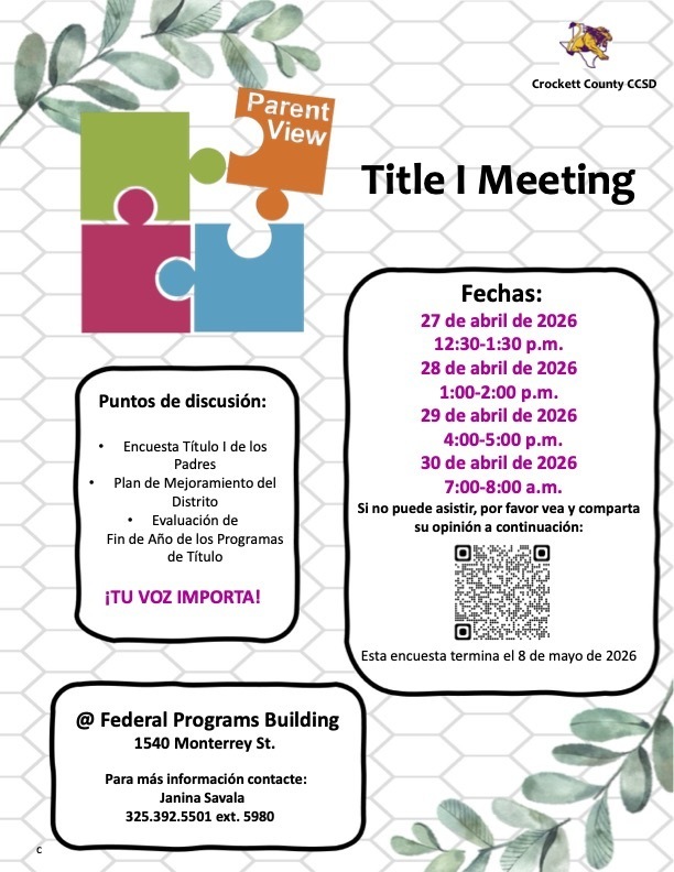 Title I Parent Input