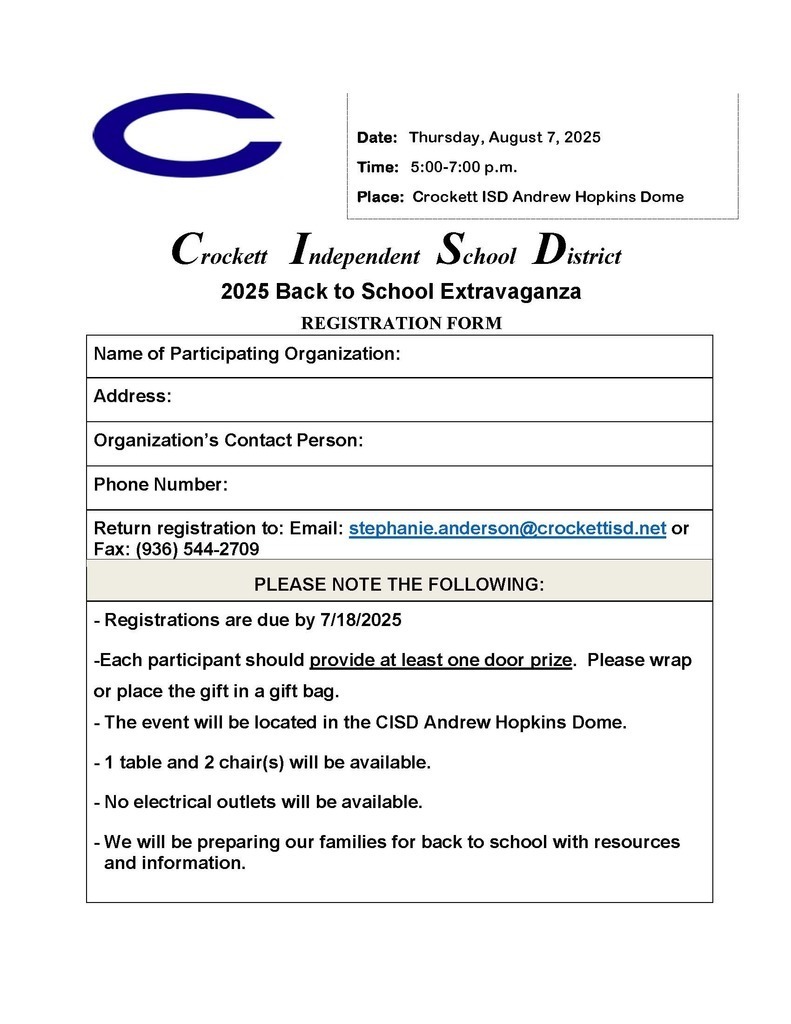 Back to School/Meet the Teacher Aug 7,  2025