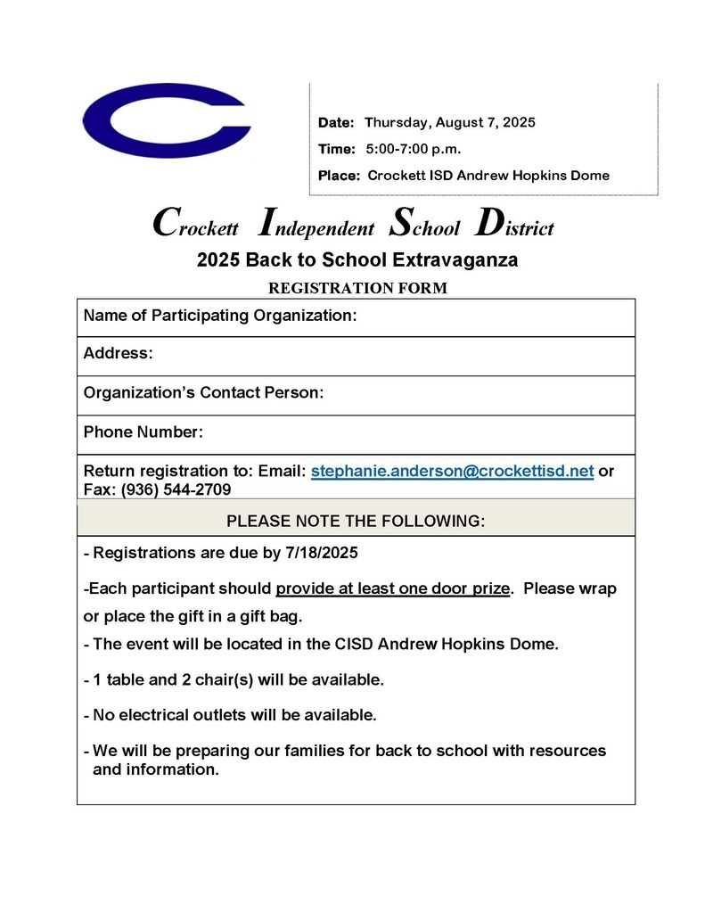 Back to School/Meet the Teacher Aug 7,  2025